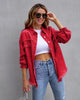 Fashion Ripped Shirt Jacket Female Autumn And Spring Casual Tops Womens Clothing